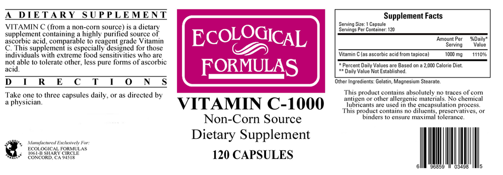 Vitamin C-1000 (non-corn)