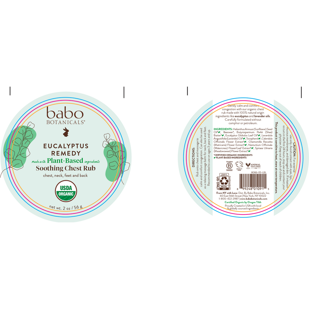 Eucalyptus Remedy Soothing Chest Rub