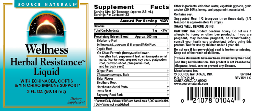 Wellness Herbal Resistance Liquid