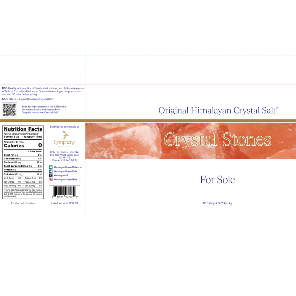 Original Himalayan Crystal Salt - Stones