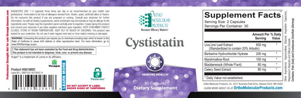 Cystistatin (California Only)