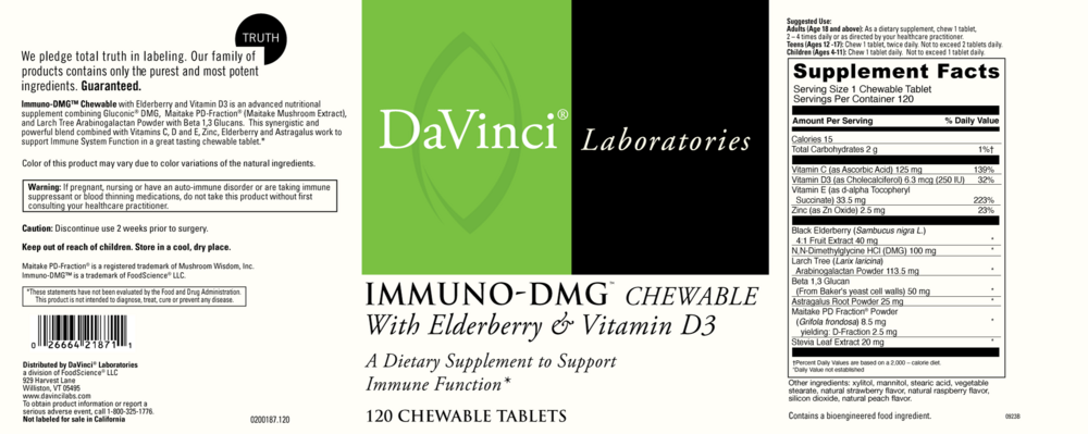 Immuno-DMG w/Elderberry and Vit D3