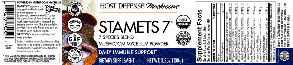 Organic Stamets 7 Powder