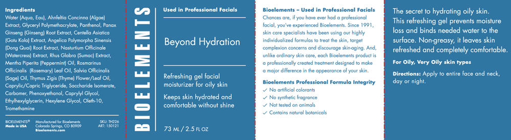 Beyond Hydration