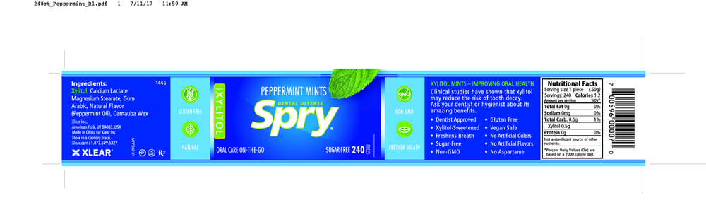 Natural Peppermint Xylitol Mints