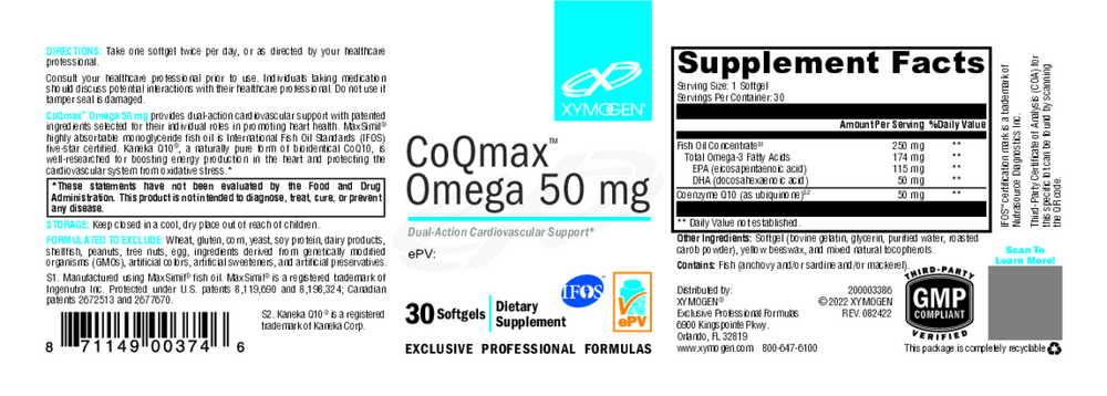 CoQmax Omega 50mg