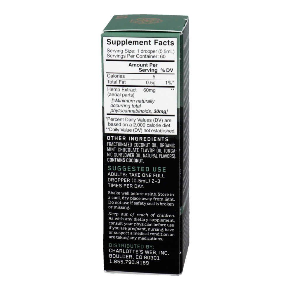 Hemp Extract 60mg - Mint Chocolate
