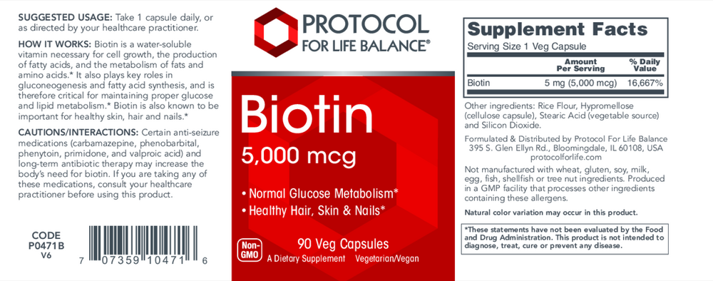 Biotin 5000mcg