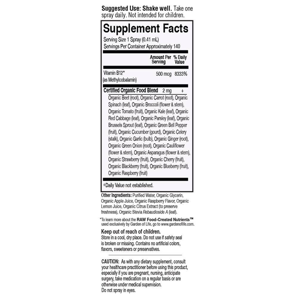 Mykind Organic B-12 Spray