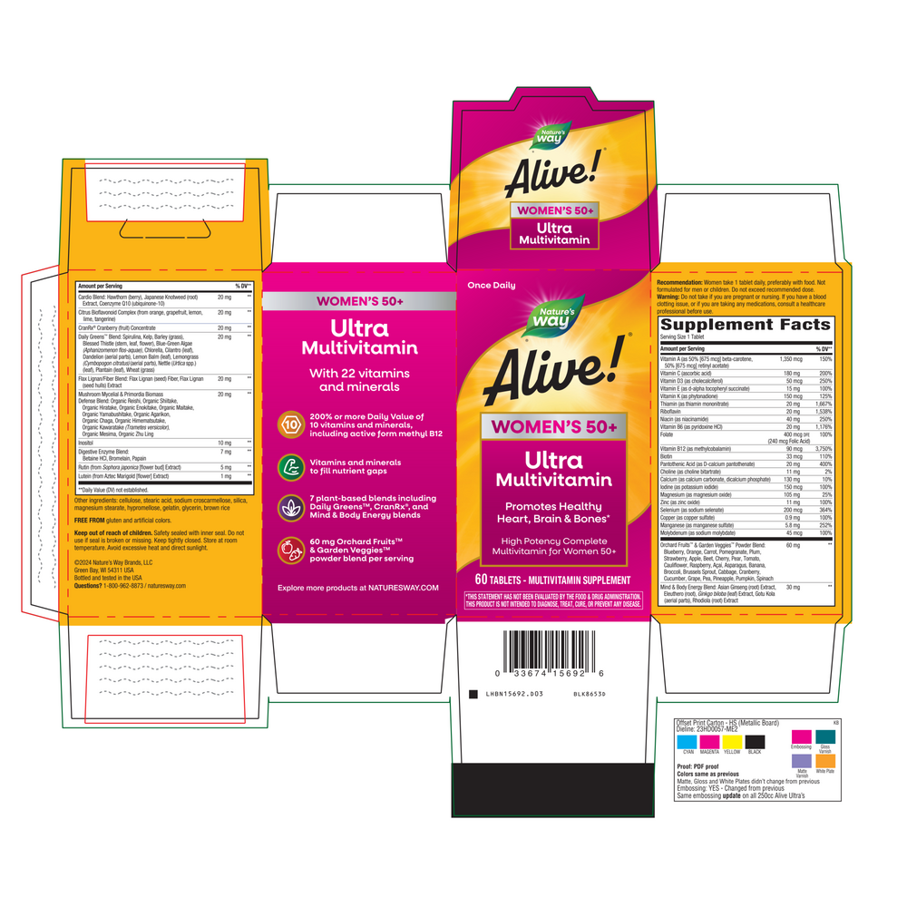 Alive! Once Daily Womens 50+ Multi (Ultra Potency)