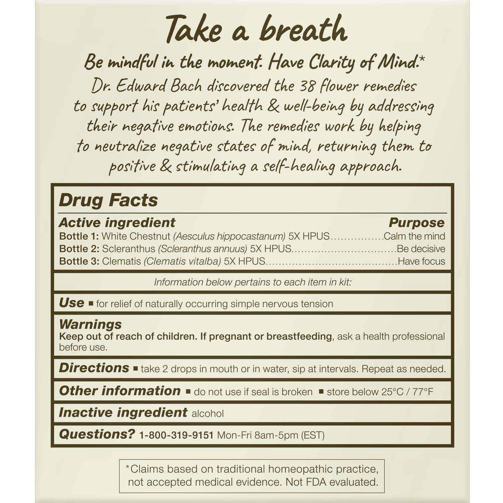 BACH® Clarity of Mind Kit