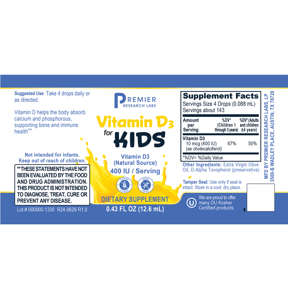 Premier Vitamin D3 for Kids