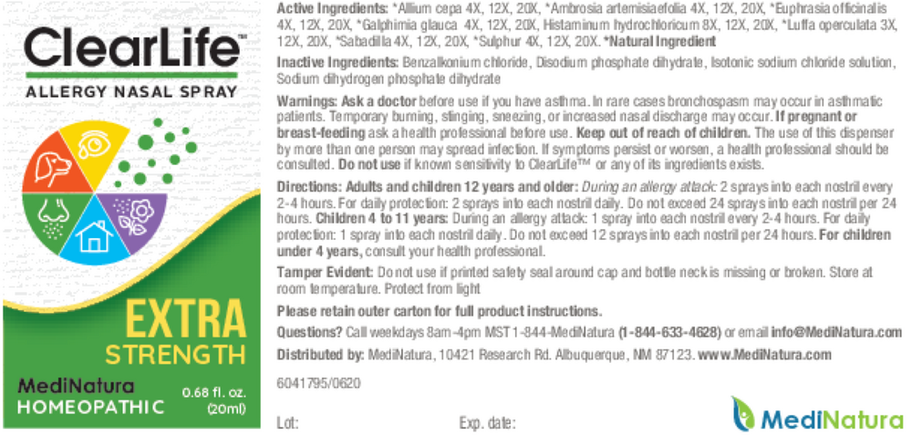 ClearLife Allergy Nasal Spray Extra Strength