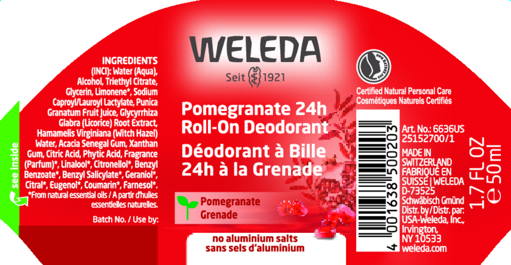 Pomegranate 24h Roll-On Deodorant