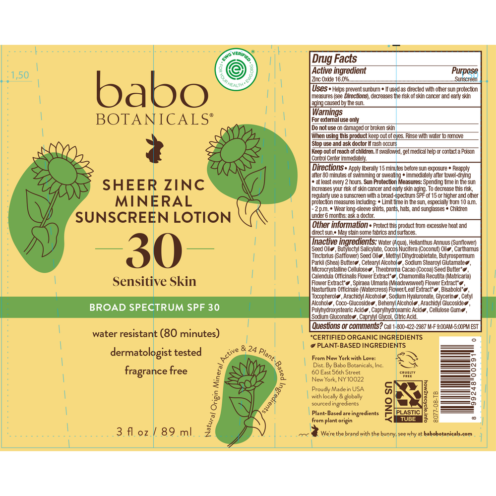 Sheer Zinc Mineral Sunscreen Unscented