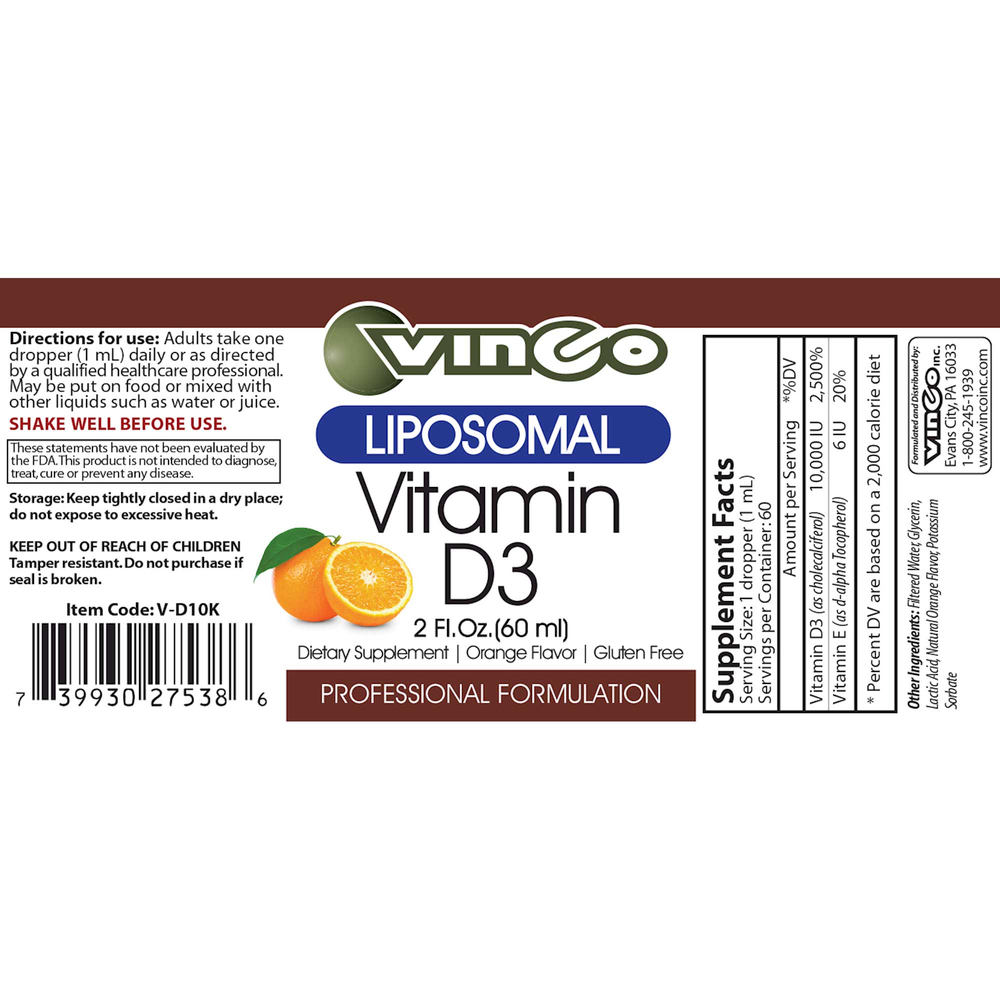 Vitamin D3 10,000 IU