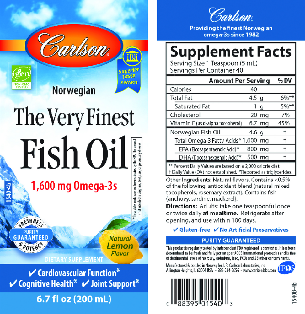 The Very Finest Fish Oil™ Liquid - Lemon