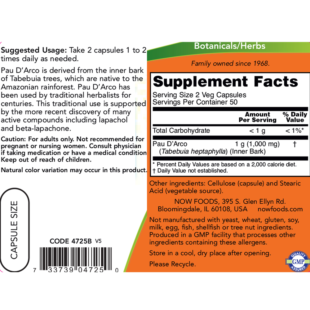 Pau D'Arco 500mg