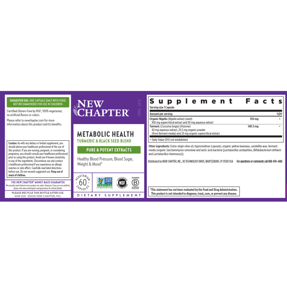 Metabolic Health Turmeric & Black Seed