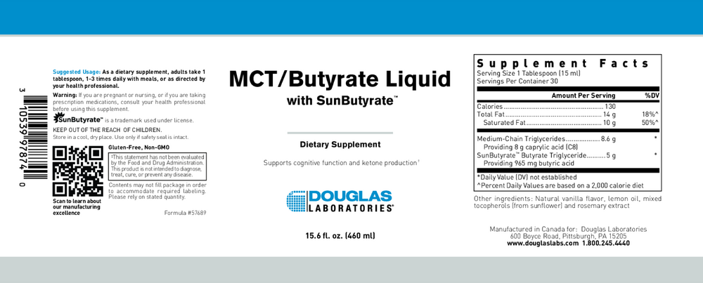 MCT/Butyrate Liquid with SunButyrate™