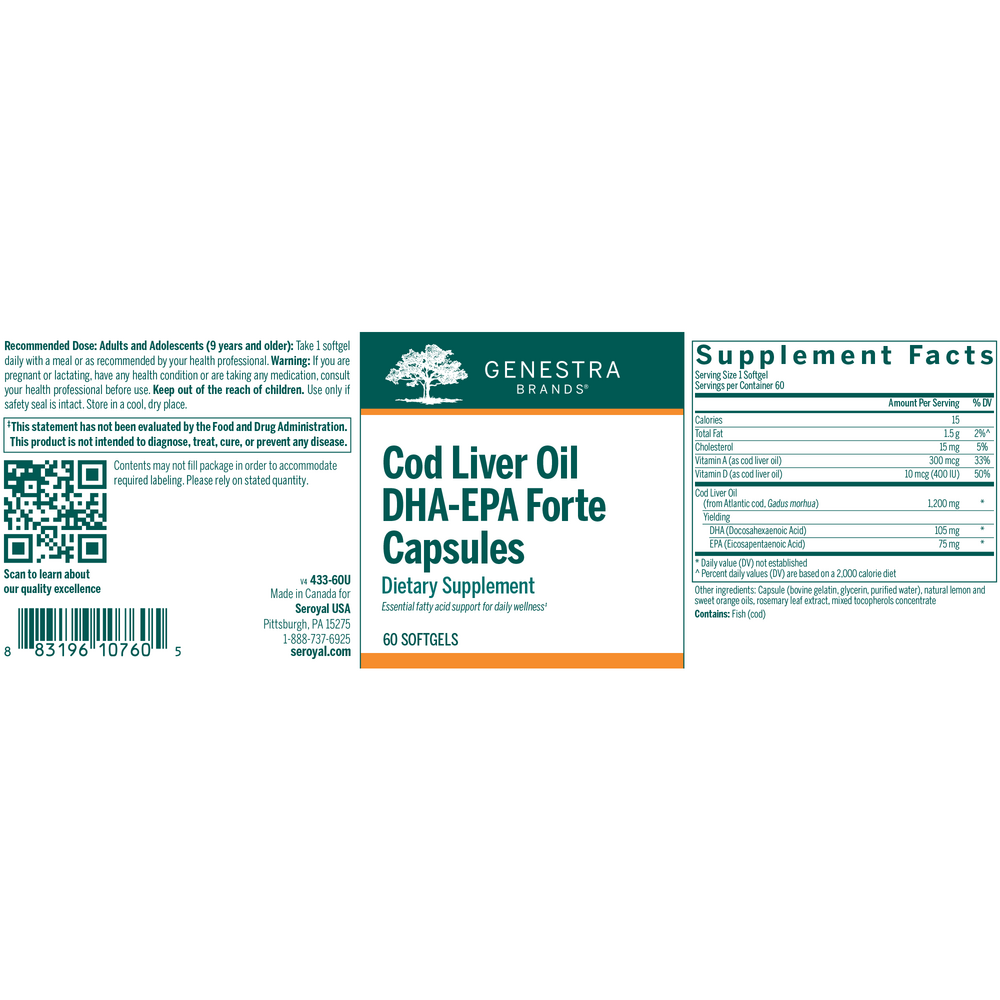 Cod Liver Oil DHA/EPA Forte