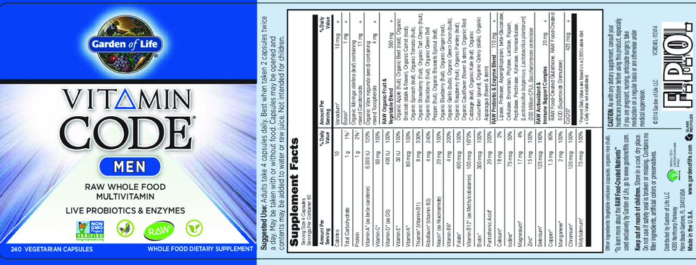 Vitamin Code Mens Multi