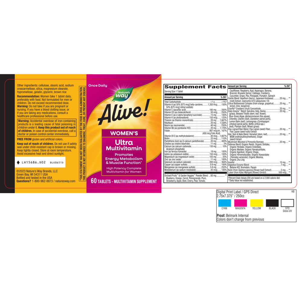 Alive! Once Daily Womens Multi (Ultra Potency)