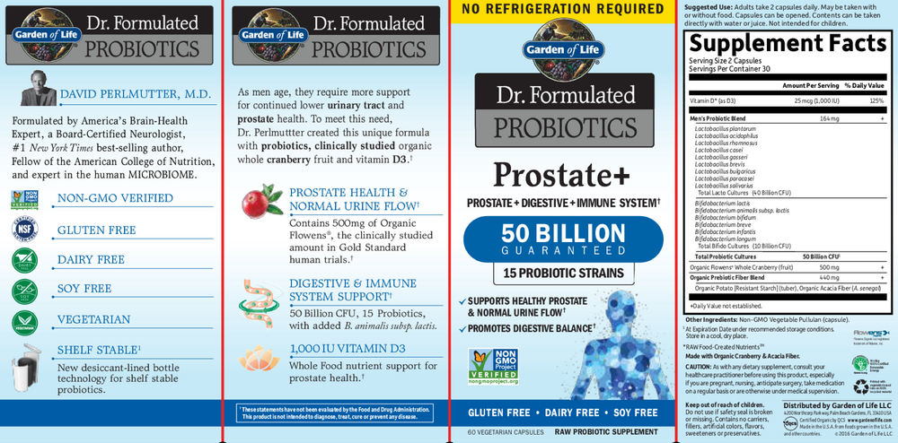 Dr. Formulated PROBIOTICS Prostate+