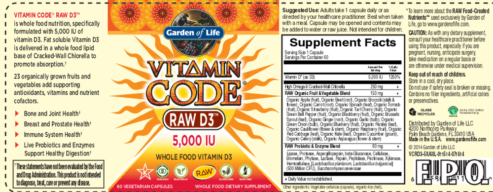 Vitamin Code RAW D3 5000