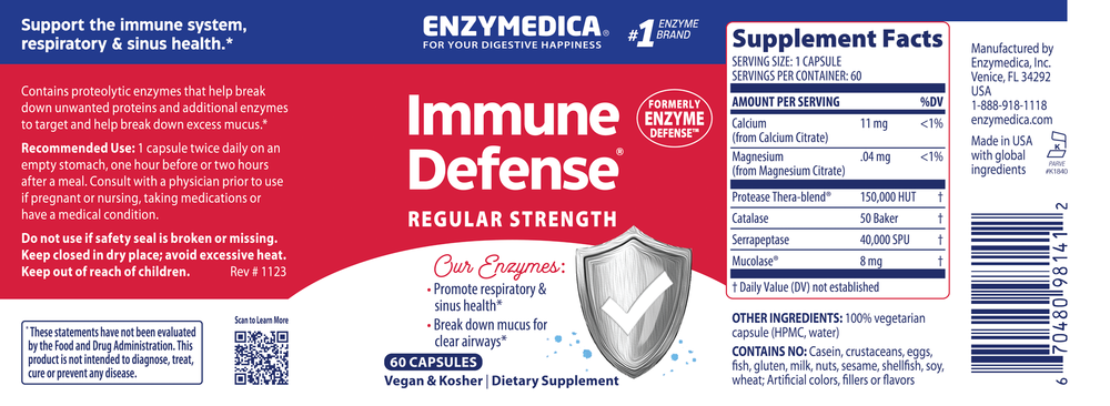 Immune Defense® Regular Strength (formerly Enzyme Defense)