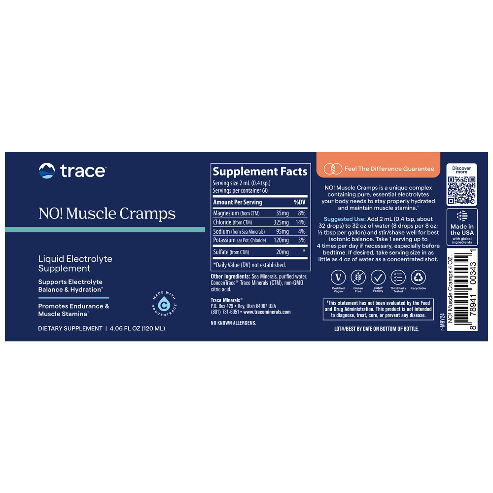 Liquid NO! Muscle Cramps