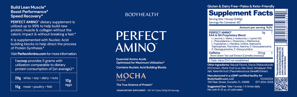 PerfectAmino Powder, Mocha