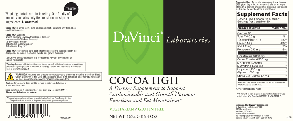 Cocoa HGH (California Only)