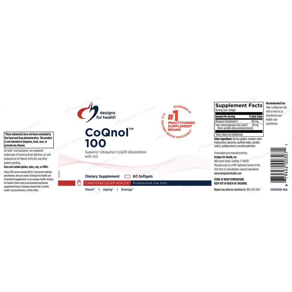 CoQnol (Ubiquinol) 100mg