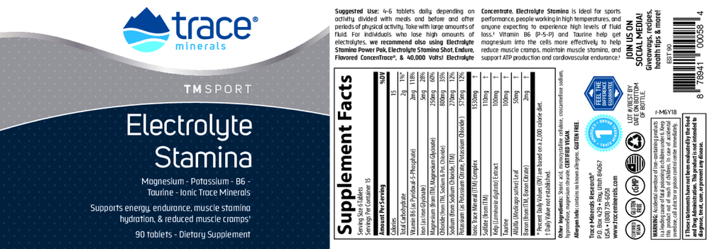Electrolyte Stamina Tablets