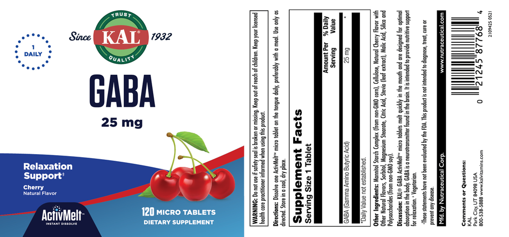 GABA 25 mg Cherry