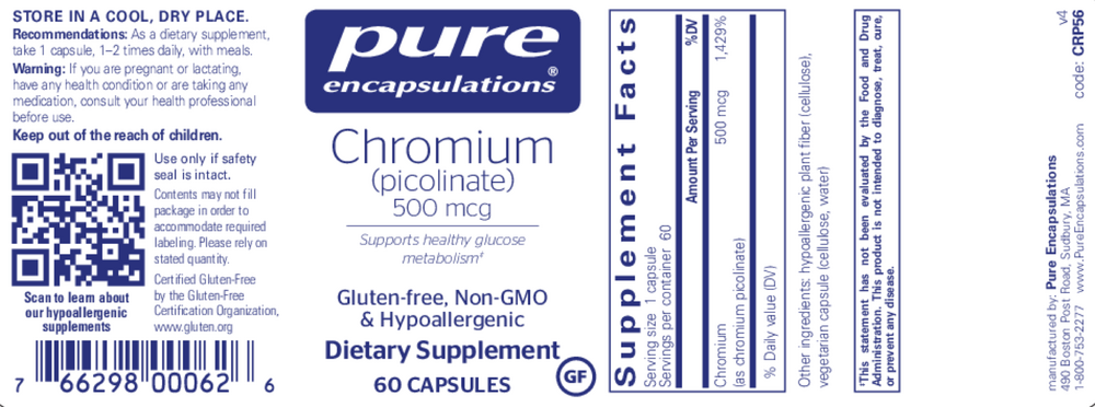 Chromium (Picolinate) 500mcg