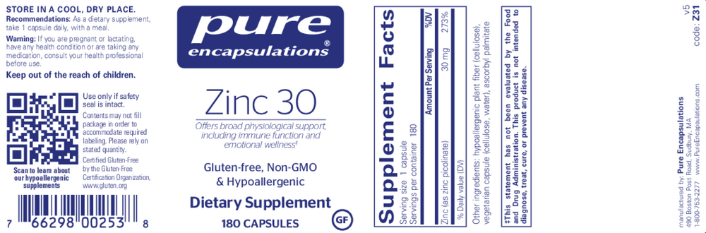 Zinc 30