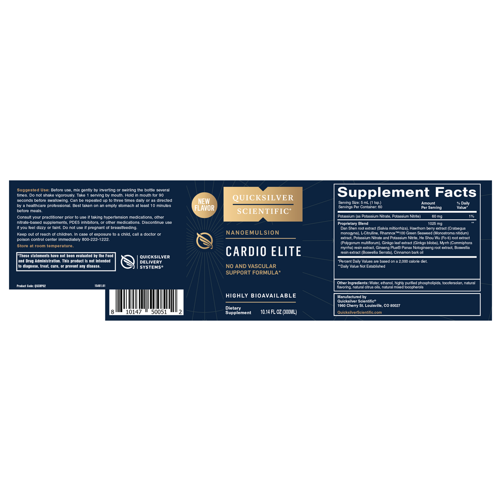 Cardio Elite (NO and Vascular Support Formula*)