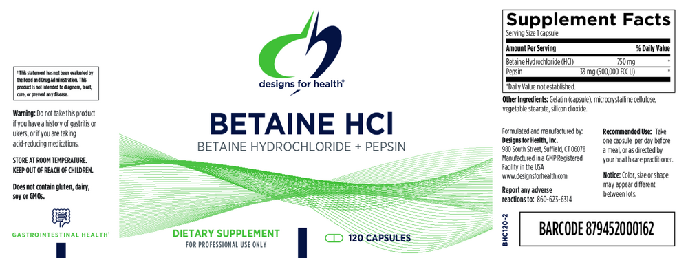 Betaine HCL(with pepsin) 750mg