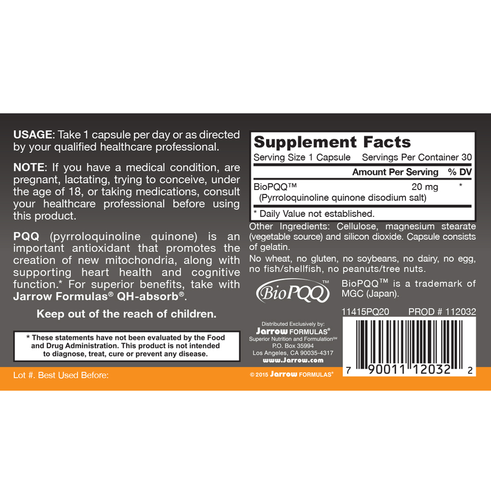 PQQ 20mg