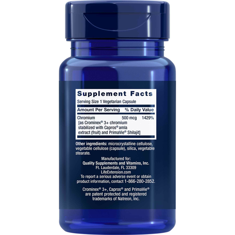 Optimized Chromium with Crominex 3+ 500mcg