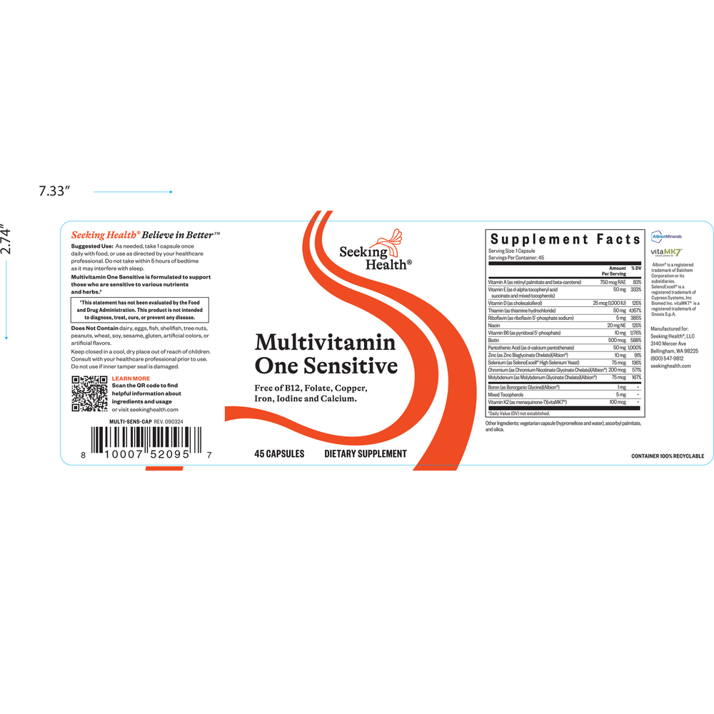 Multivitamin Sensitive