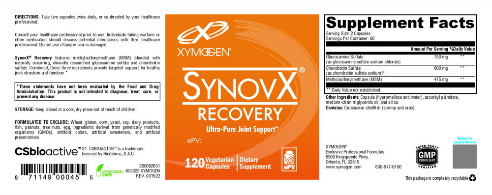 SynovX Recovery