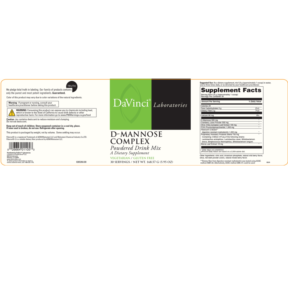 D-Mannose Complex (California Only)