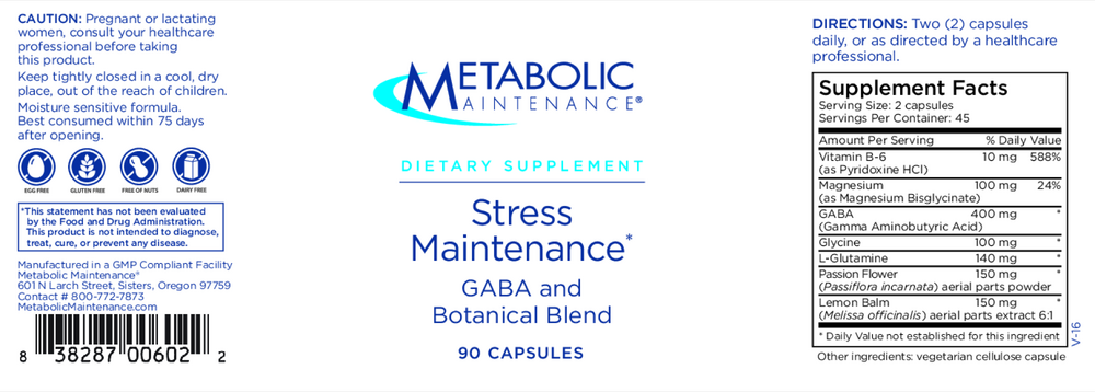 Stress Maintenance