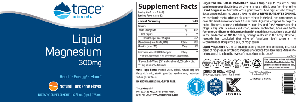 Liquid Magnesium 300mg