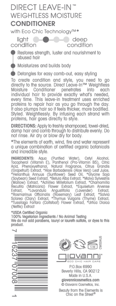 Direct Leave-In Conditioner