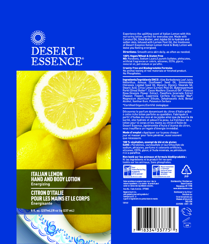 Italian Lemon Hand & Body Lotion