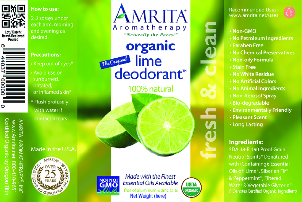 Organic Lime Deodorant
